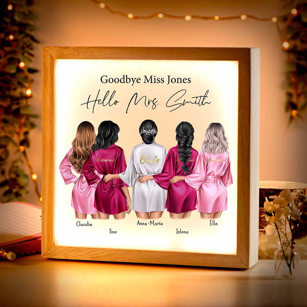 Beleuchteter Bilderrahmen inkl. personalisiertem Bild "Junggesellenabschied JGA #2"