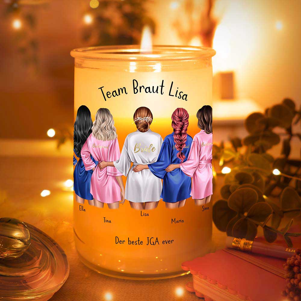 Personalisierte Duftkerze "Junggesellenabschied JGA #2"
