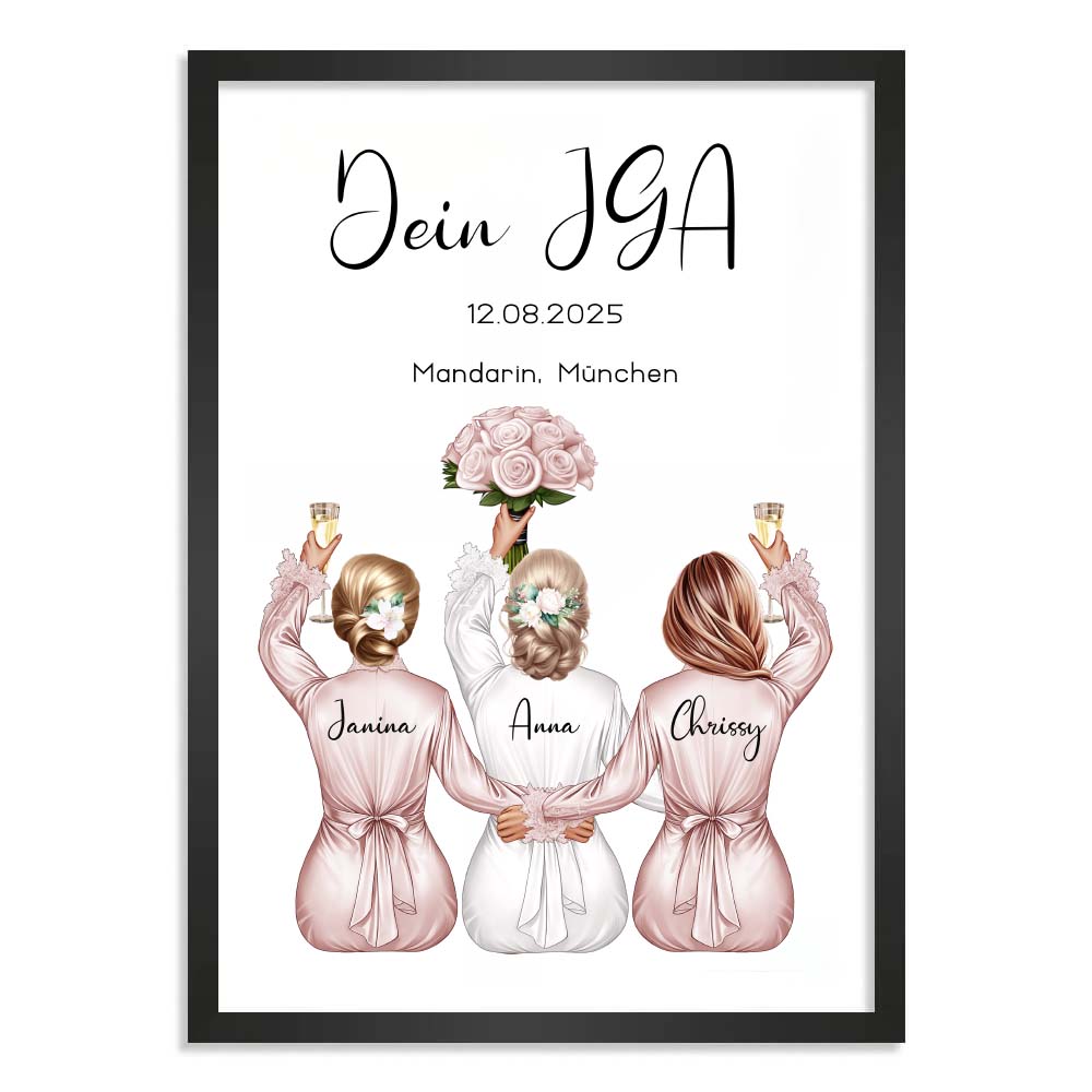 Personalisiertes Poster "Junggesellenabschied JGA #1"