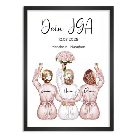Personalisiertes Poster "Junggesellenabschied JGA #1"