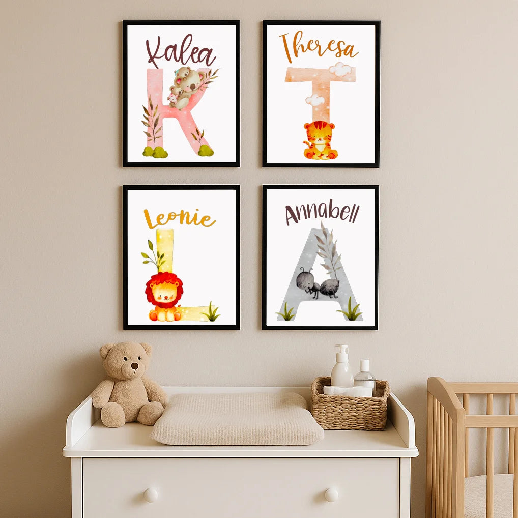 Personalisiertes Poster "Mädchen Name"