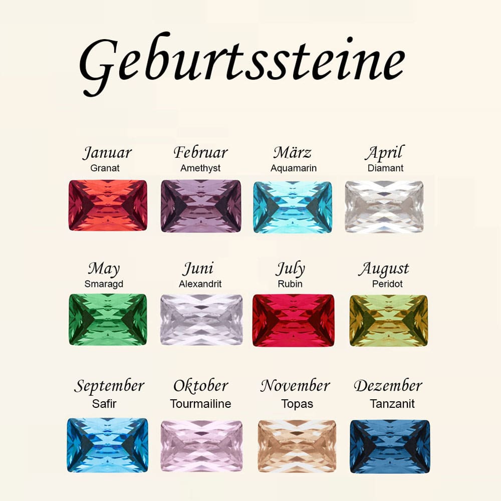 Gravur-Armband mit Geburtsstein | Dein Armband für Deinen Geburtsmonat