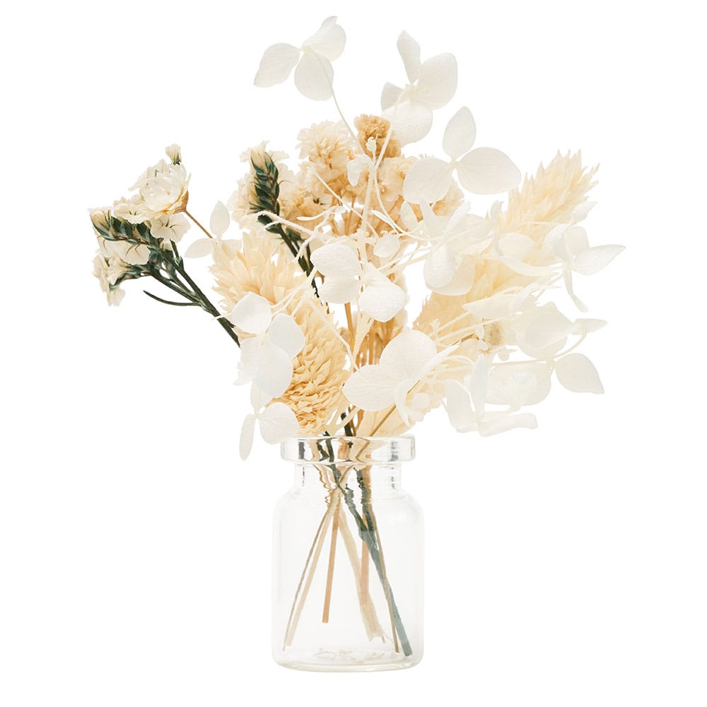 Mini-Vase mit Trockenblumen