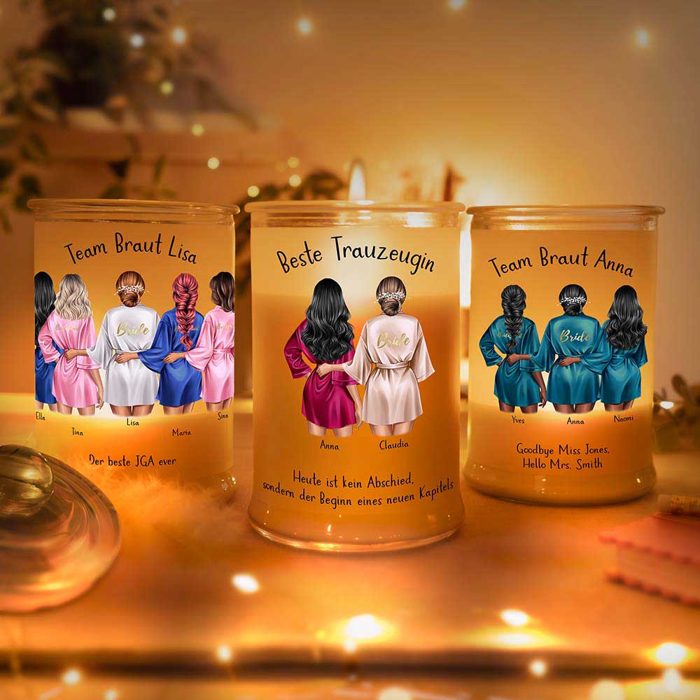 Personalisierte Duftkerze "Junggesellenabschied JGA #2"