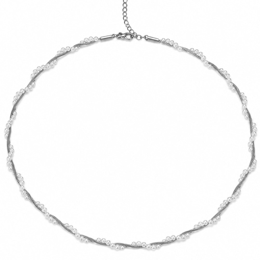 Sommer-Collier mit Kunstperlen