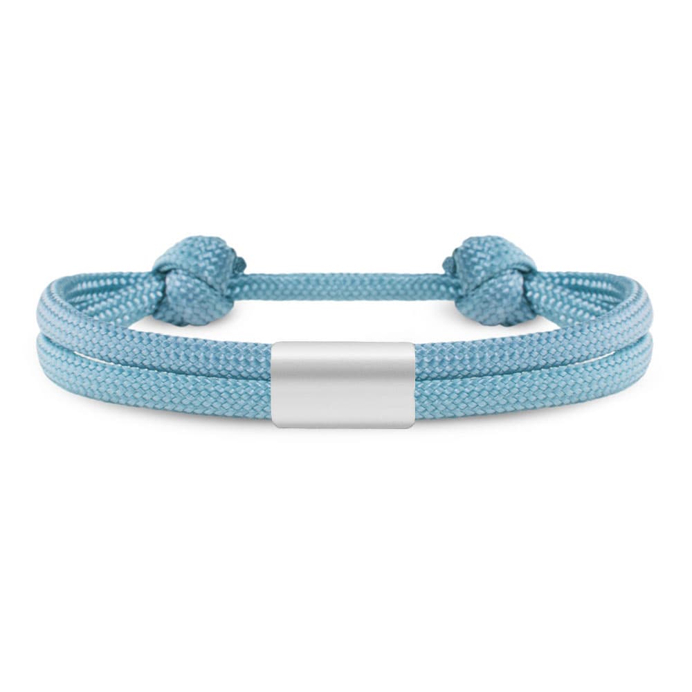 Partner-Armband: Segeltau Armband mit individueller Wunschgravur