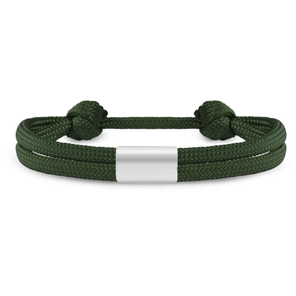 Partner-Armband: Segeltau Armband mit individueller Wunschgravur