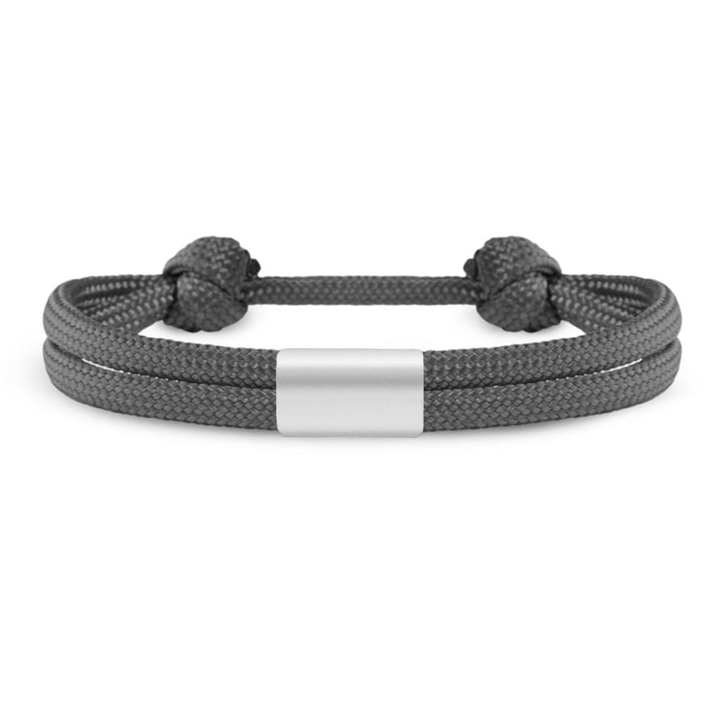 Partner-Armband: Segeltau Armband mit individueller Wunschgravur