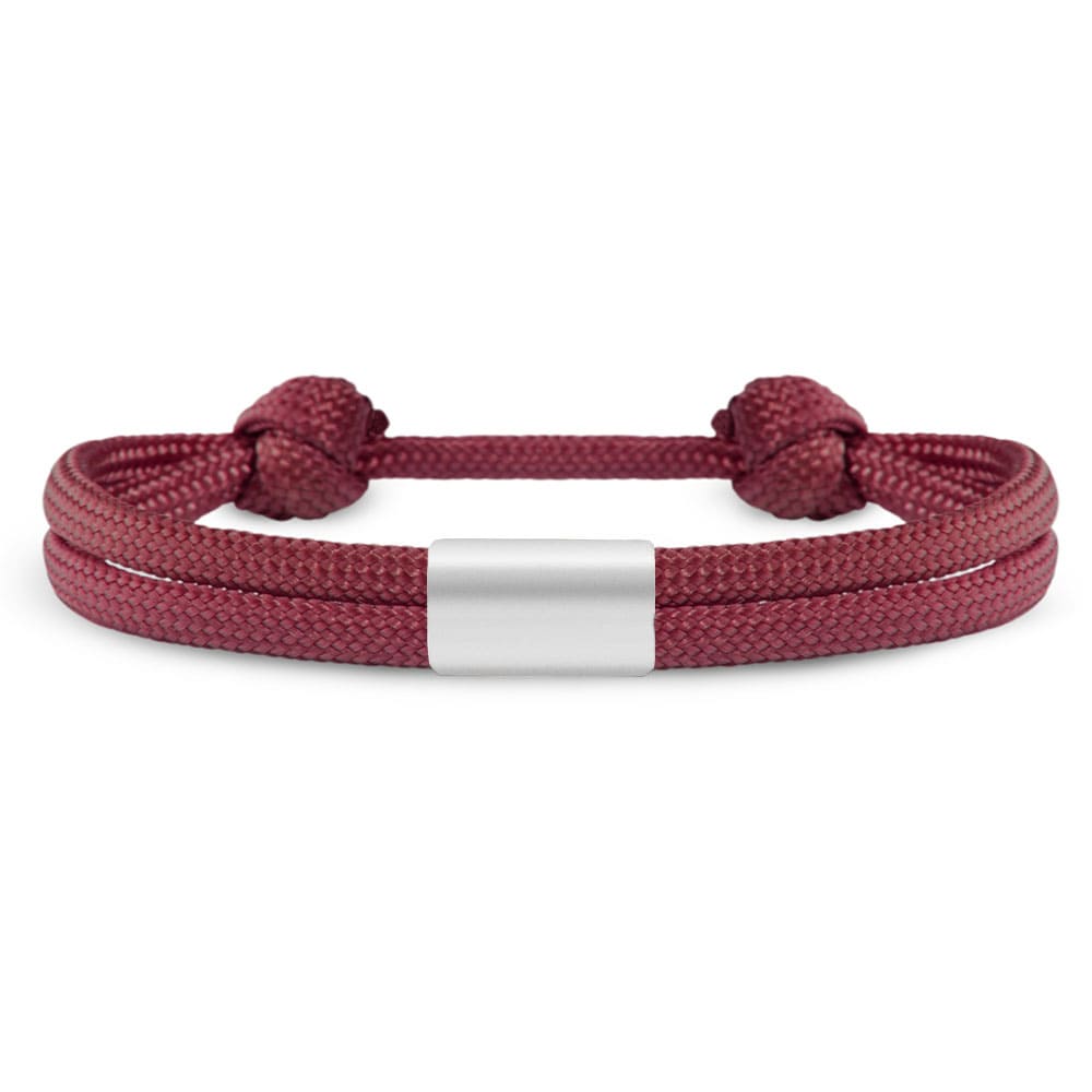 Partner-Armband: Segeltau Armband mit individueller Wunschgravur