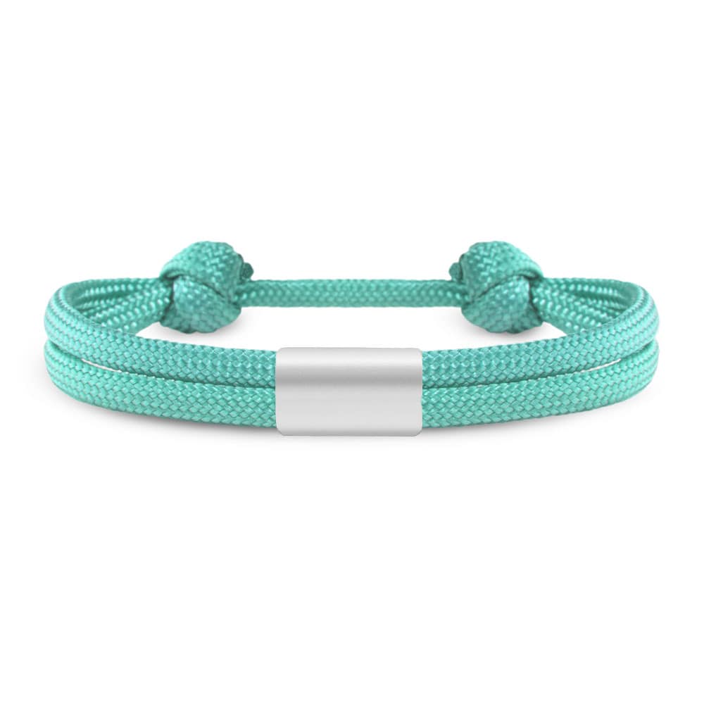 Partner-Armband: Segeltau Armband mit individueller Wunschgravur