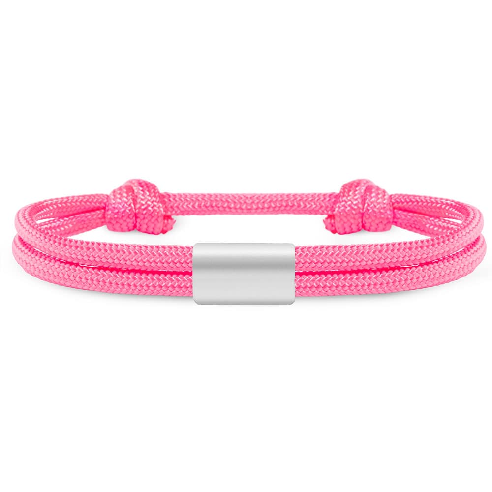 Partner-Armband: Segeltau Armband mit individueller Wunschgravur
