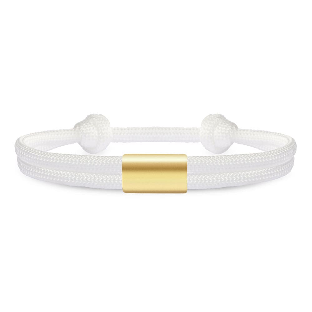 Partner-Armband: Segeltau Armband mit individueller Wunschgravur