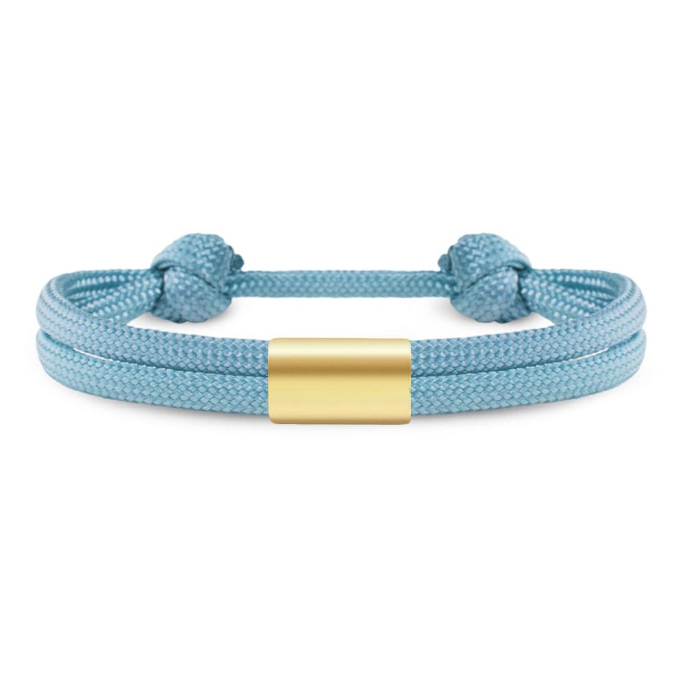 Partner-Armband: Segeltau Armband mit individueller Wunschgravur