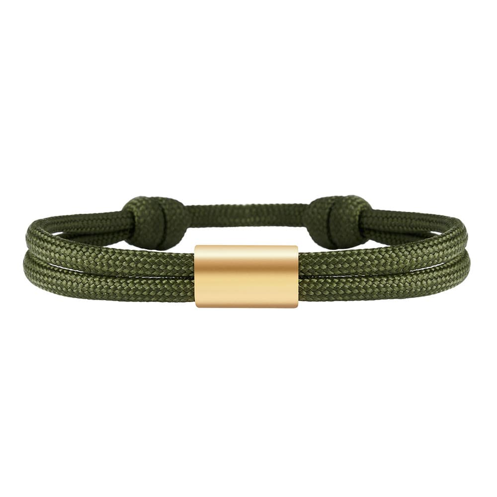 Partner-Armband: Segeltau Armband mit individueller Wunschgravur
