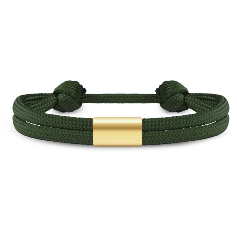 Partner-Armband: Segeltau Armband mit individueller Wunschgravur