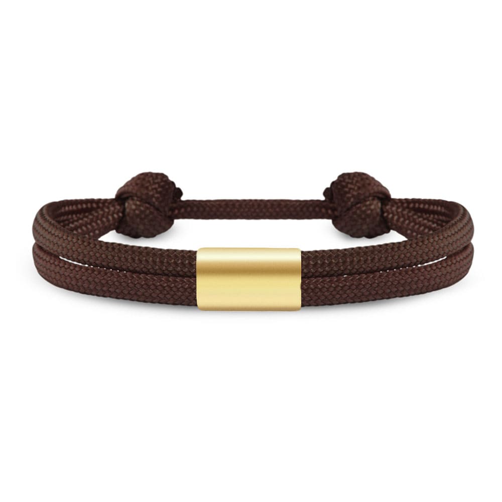 Partner-Armband: Segeltau Armband mit individueller Wunschgravur