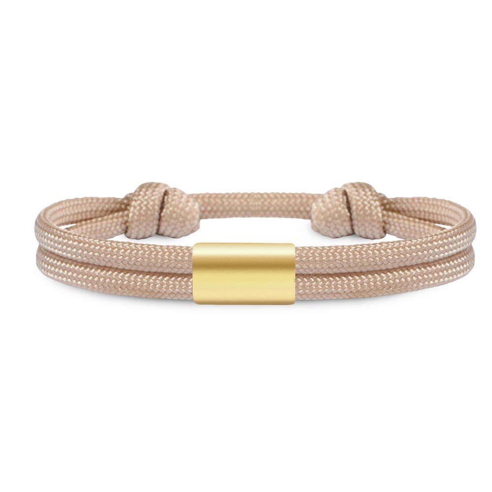 Partner-Armband: Segeltau Armband mit individueller Wunschgravur