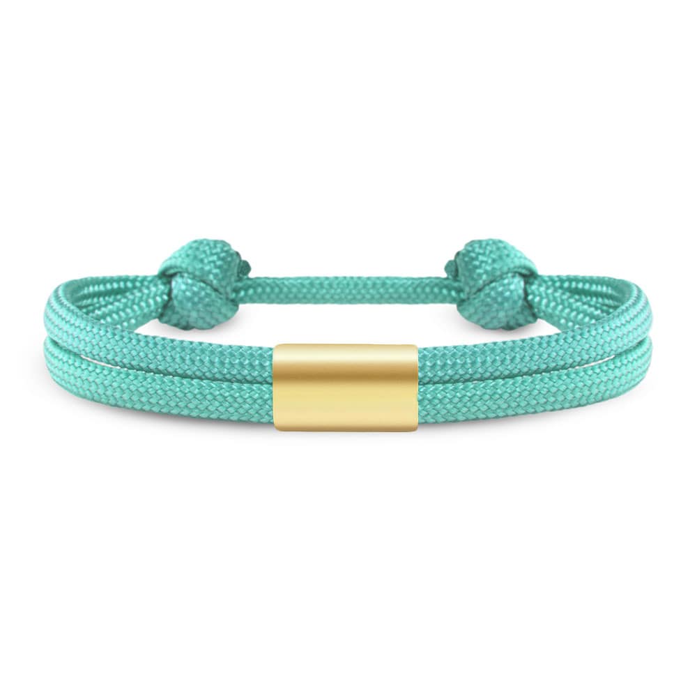 Partner-Armband: Segeltau Armband mit individueller Wunschgravur