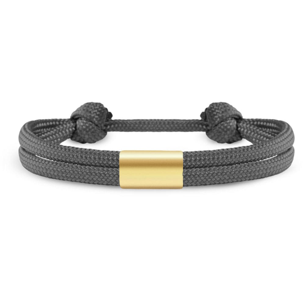 Partner-Armband: Segeltau Armband mit individueller Wunschgravur