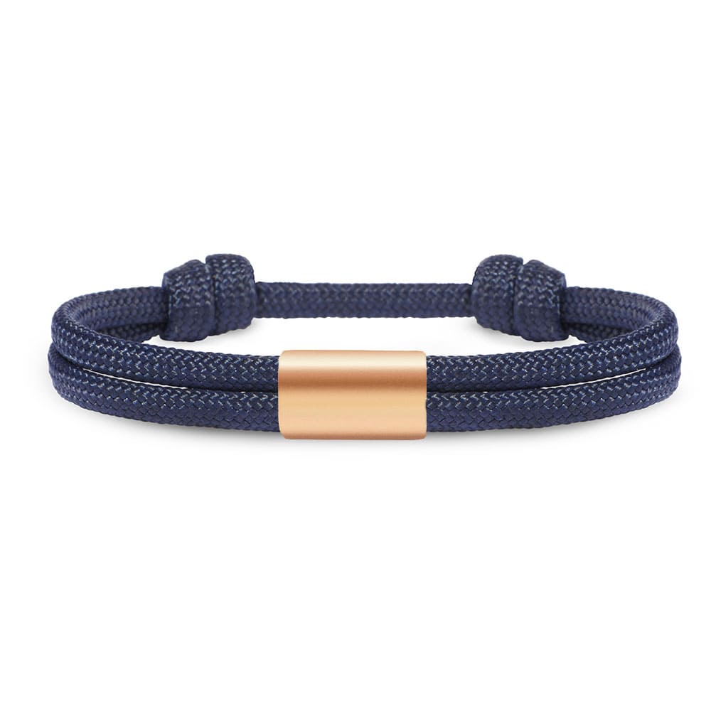 Partner-Armband: Segeltau Armband mit individueller Wunschgravur