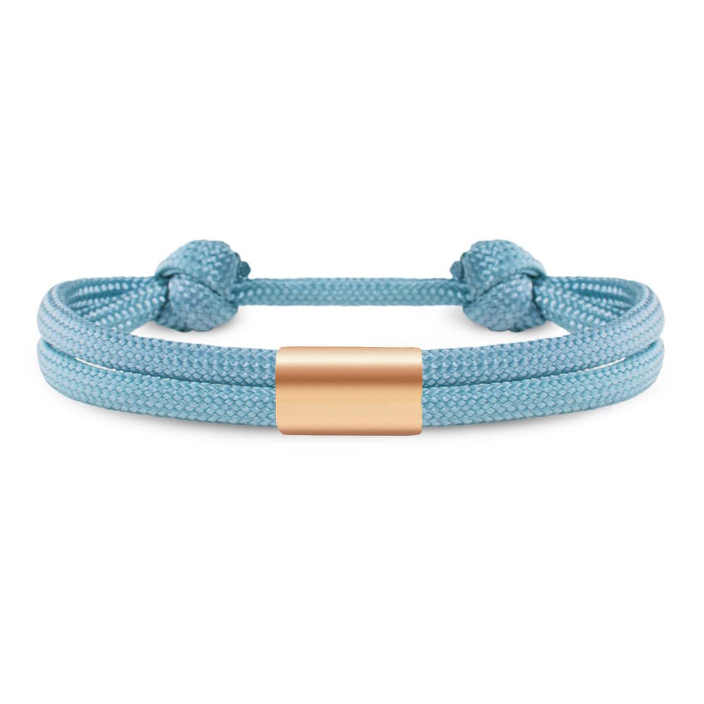 Partner-Armband: Segeltau Armband mit individueller Wunschgravur
