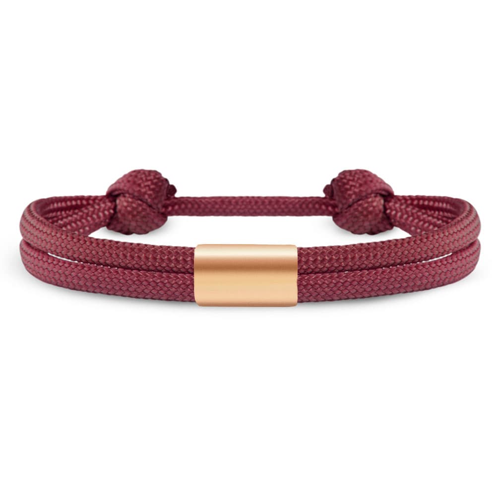 Partner-Armband: Segeltau Armband mit individueller Wunschgravur