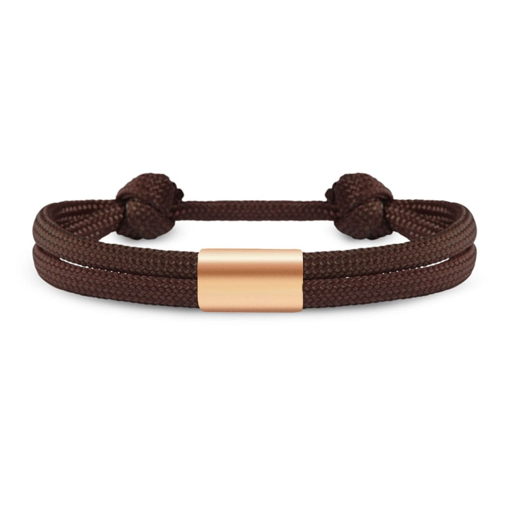 Partner-Armband: Segeltau Armband mit individueller Wunschgravur