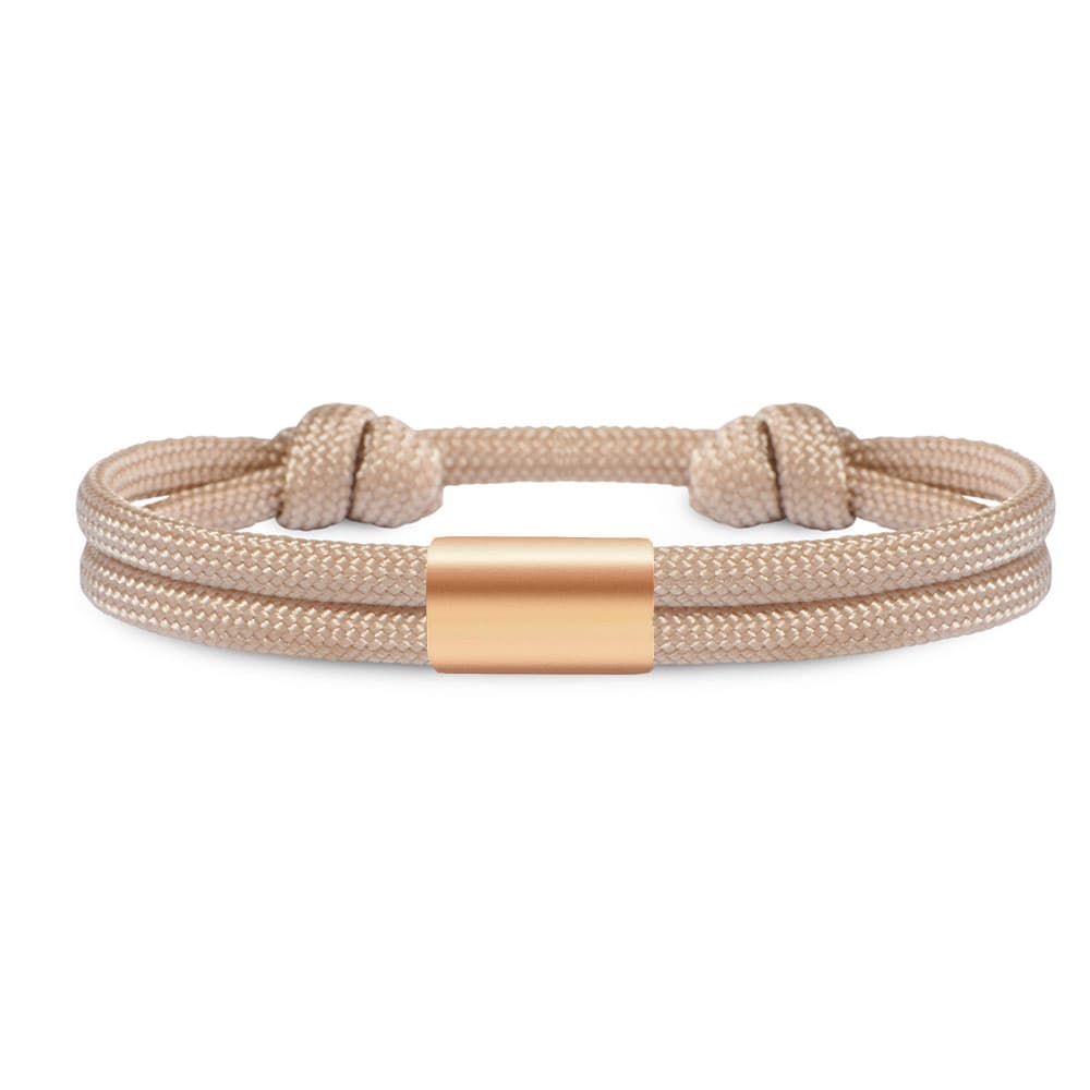 Partner-Armband: Segeltau Armband mit individueller Wunschgravur
