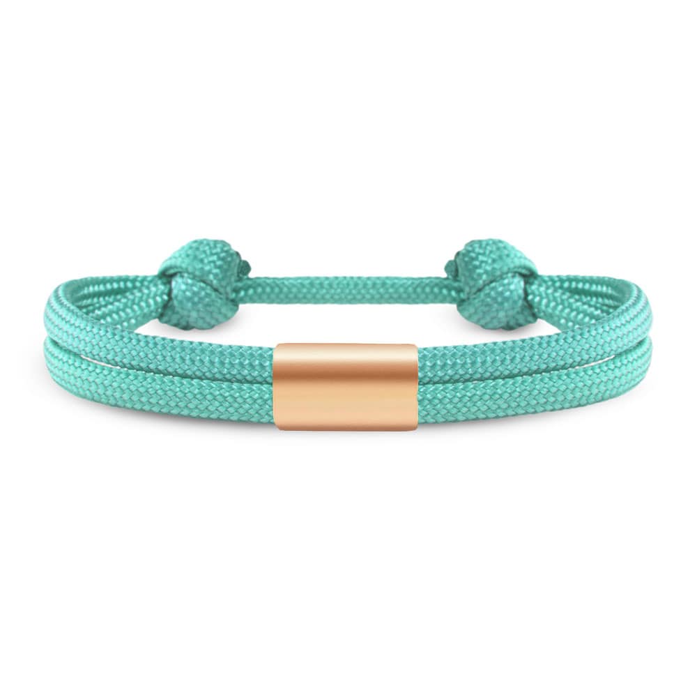 Partner-Armband: Segeltau Armband mit individueller Wunschgravur