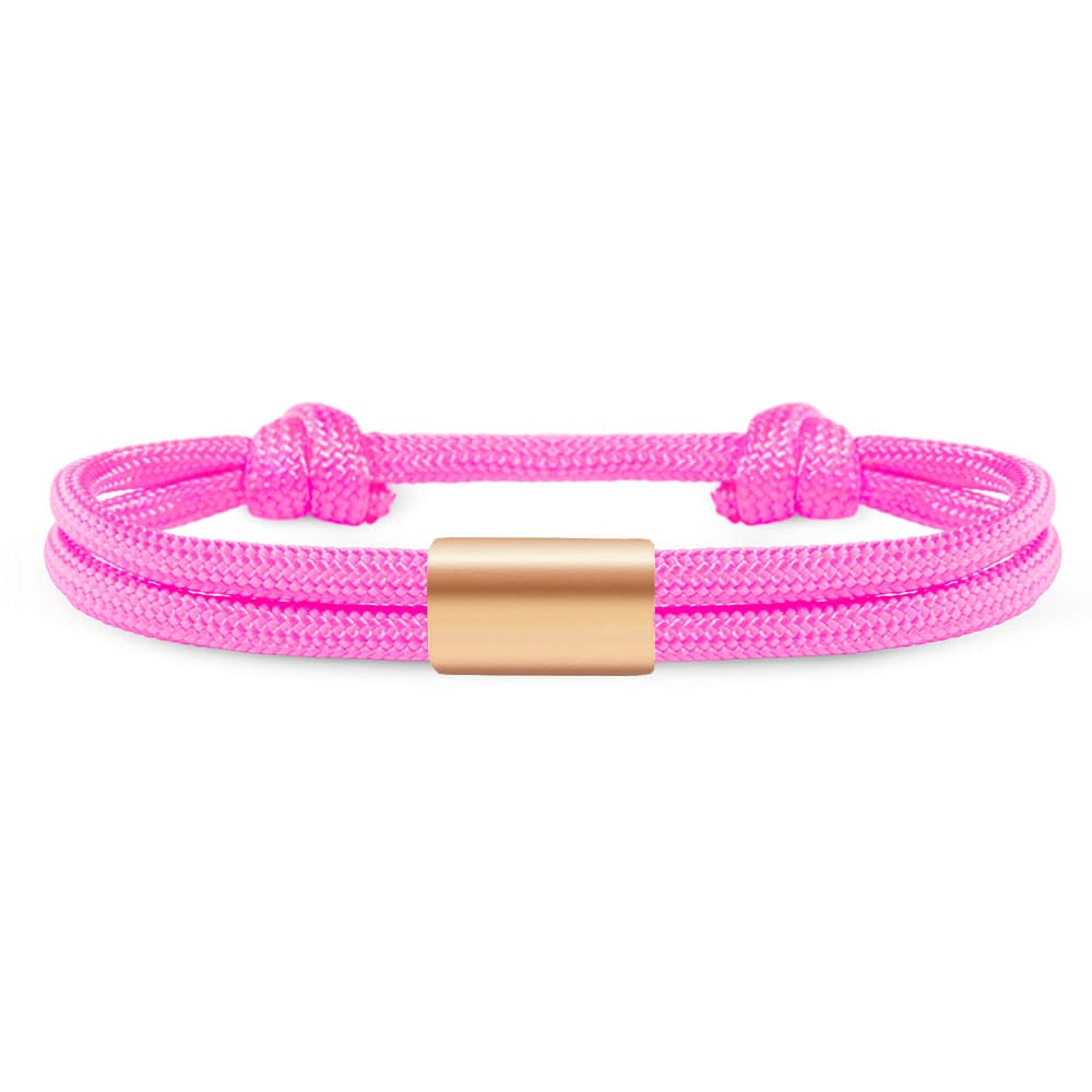Partner-Armband: Segeltau Armband mit individueller Wunschgravur