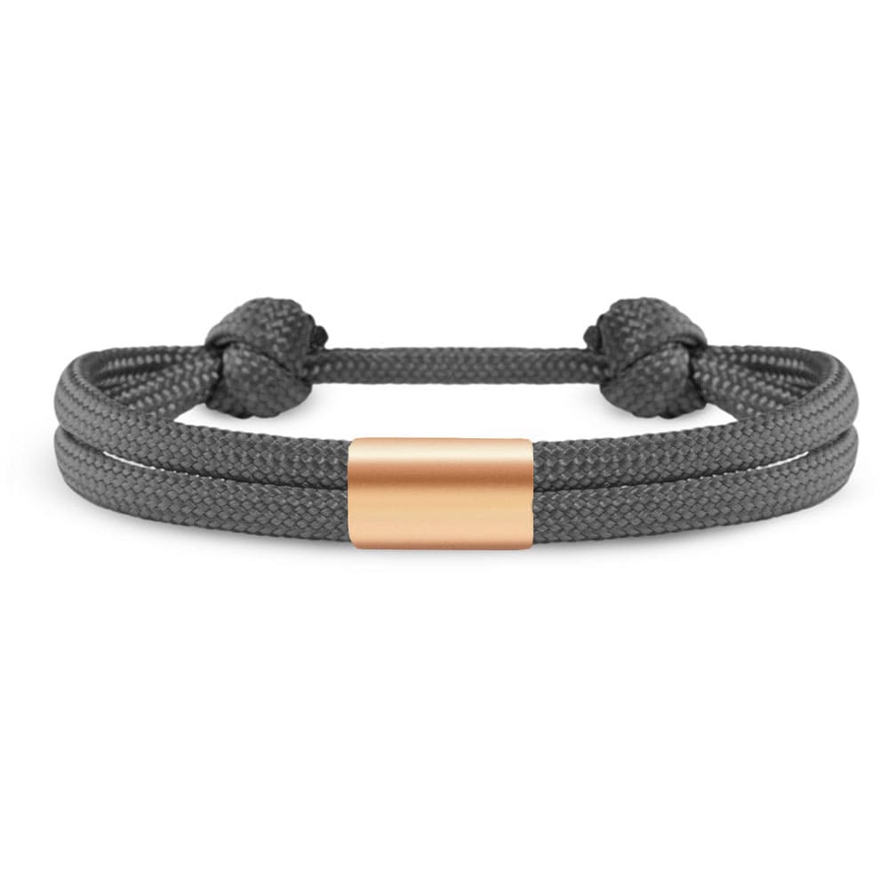 Partner-Armband: Segeltau Armband mit individueller Wunschgravur