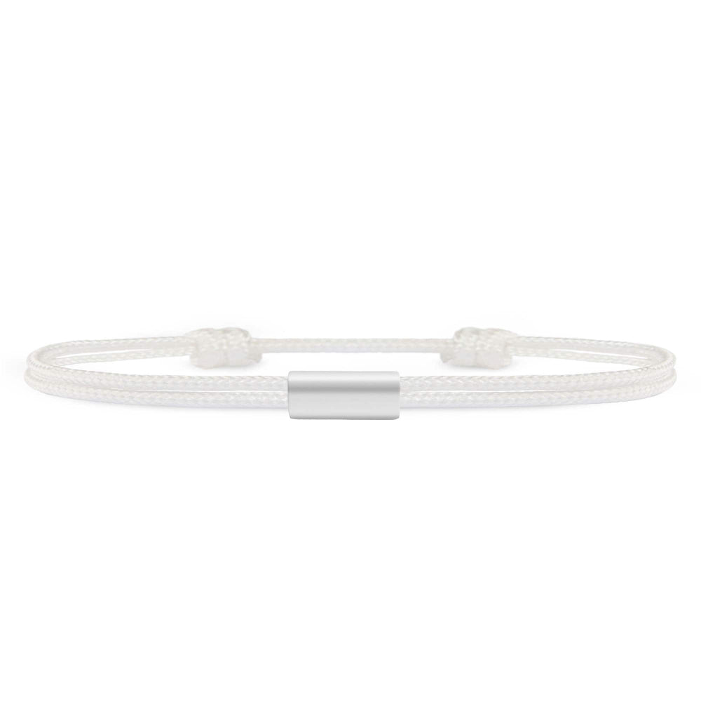 Für Damen: Dezentes Segeltau Armband #3 mit Wunschgravur