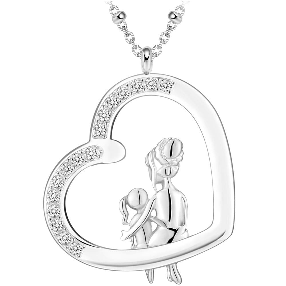 Herz-Halskette mit Gravur "Mama & Tochter" | Personalisiertes Geschenk | Mama | Tochter