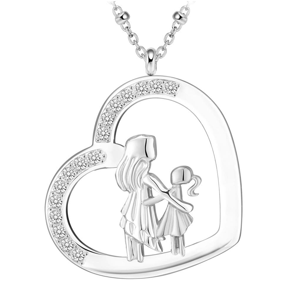 Herz-Halskette mit Gravur "große & kleine Schwester" | Personalisiertes Geschenk | Schwester