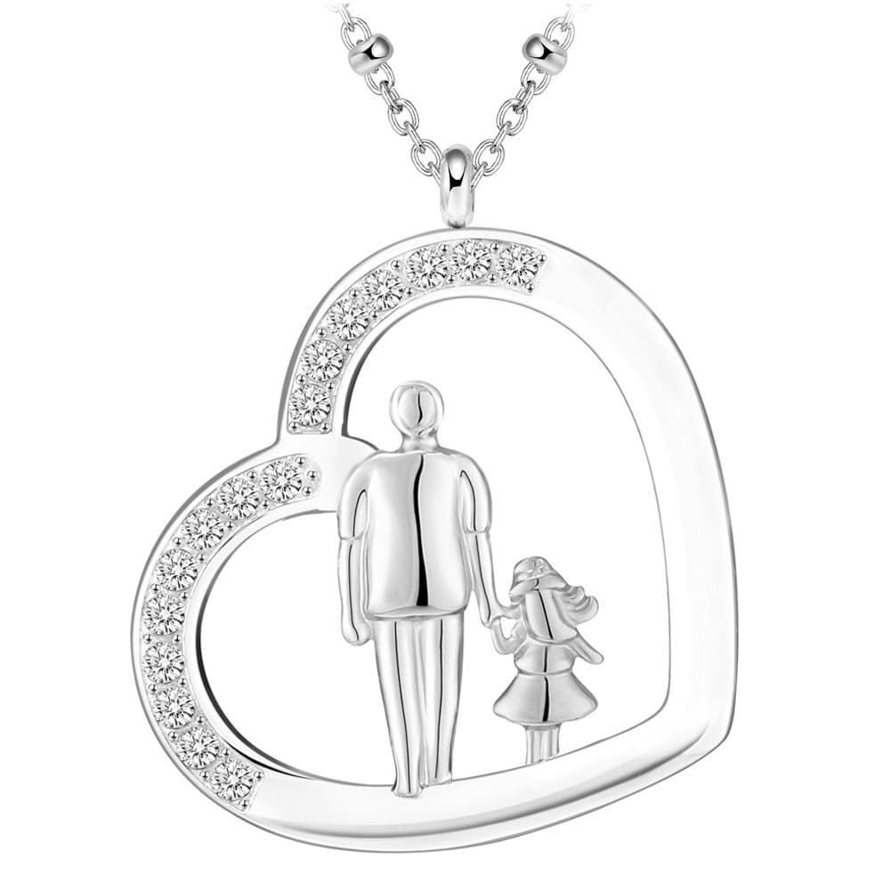 Herz-Halskette mit Gravur "Papa & Tochter" | Personalisiertes Geschenk | Papa | Tochter