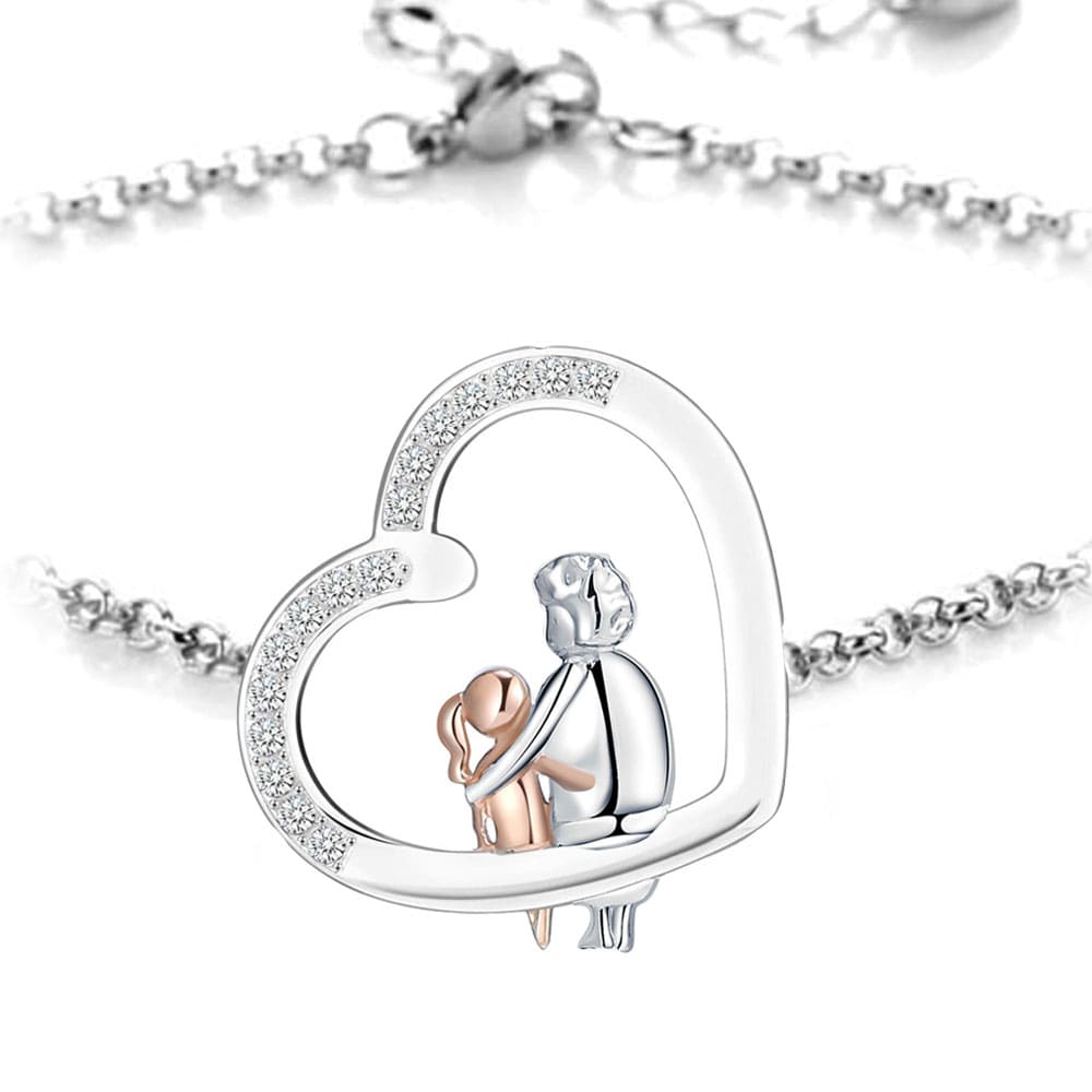 Herz-Armband mit Gravur "Oma" | Personalisiertes Geschenk | Oma | Enkelin