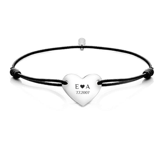 Gravur-Armband mit Memory-Herz