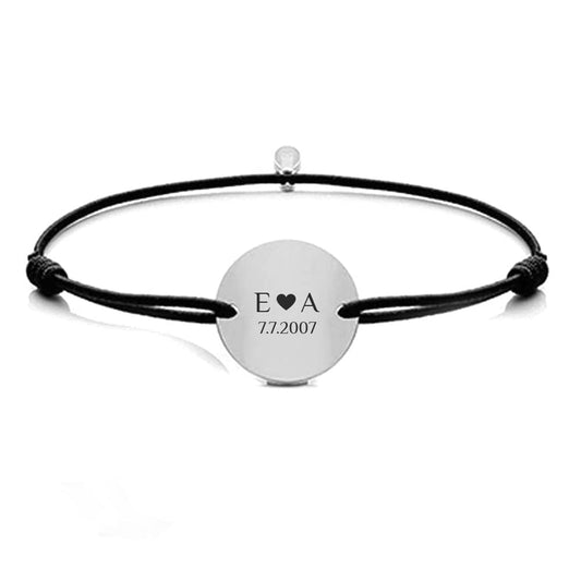 Gravur-Armband mit Memory-Coin