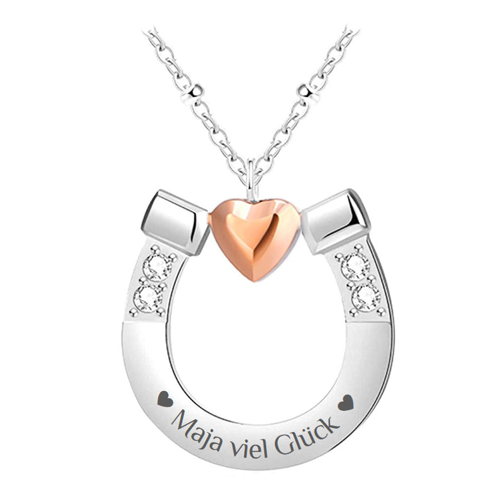 Gravur-Halskette "Hufeisen"