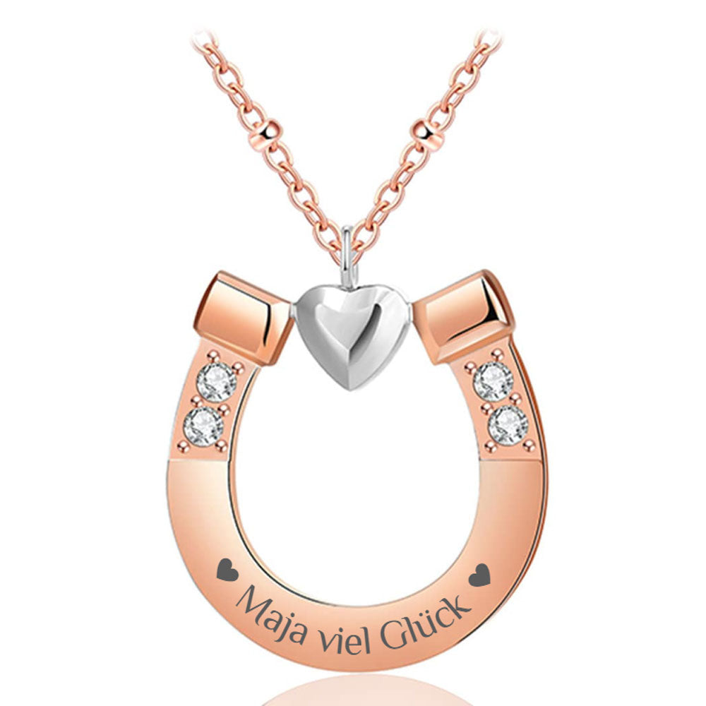 Gravur-Halskette "Hufeisen"