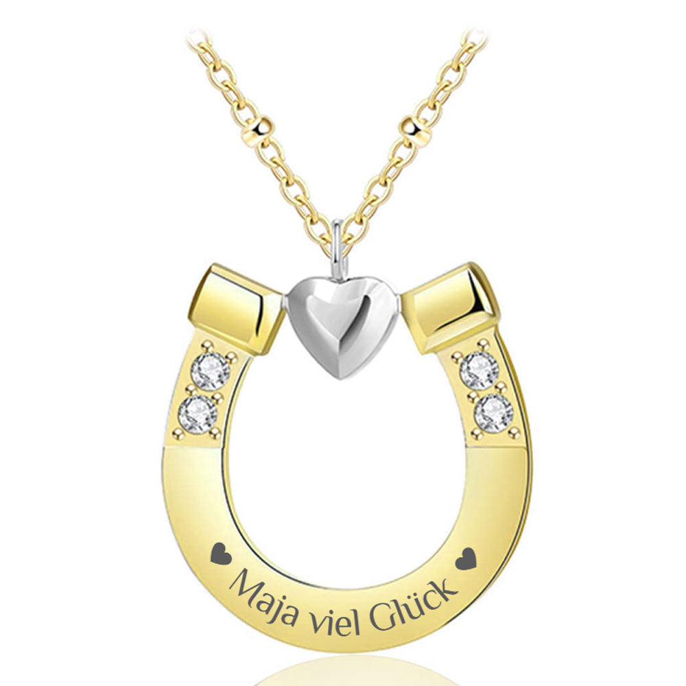 Gravur-Halskette "Hufeisen"