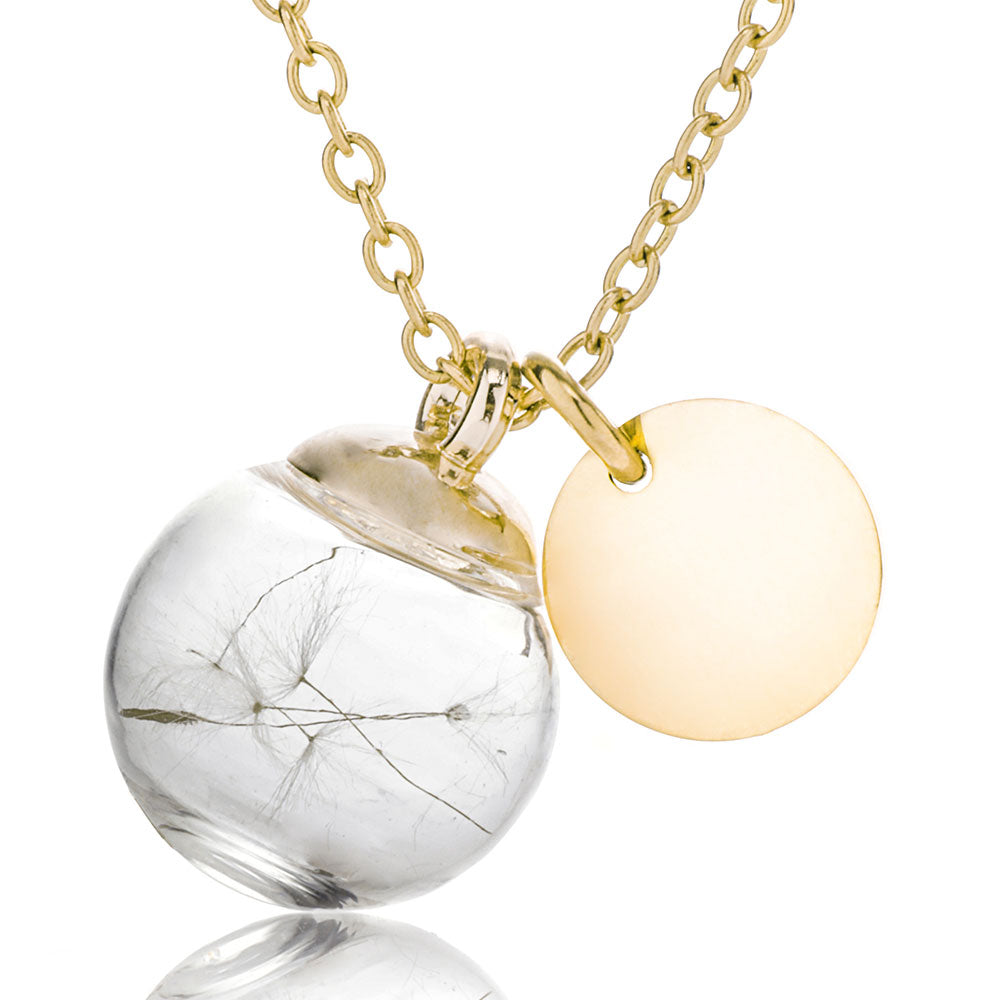 Gravur-Halskette "Pusteblume"