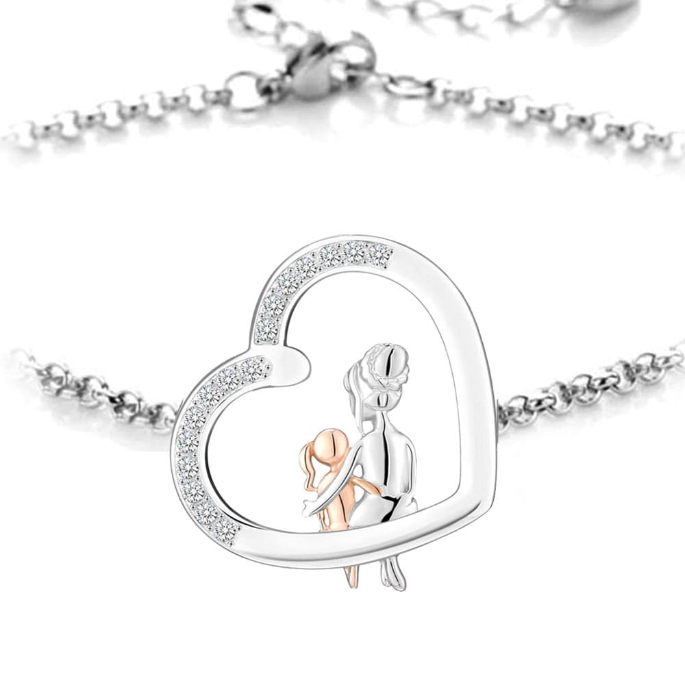 Herz-Armband mit Gravur "Mama & Tochter" | Personalisiertes Geschenk | Mama | Tochter