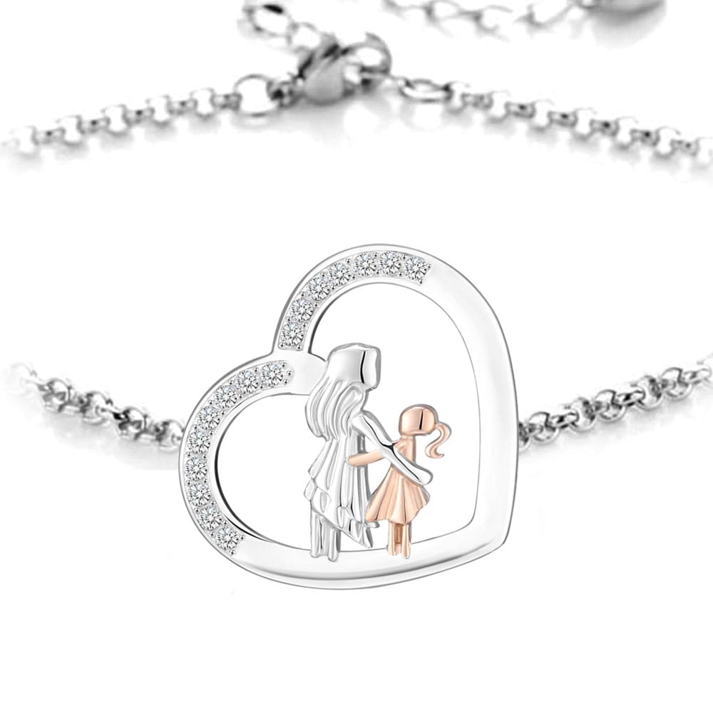 Herz-Armband mit Gravur "große & kleine Schwester" | Personalisiertes Geschenk | Schwester