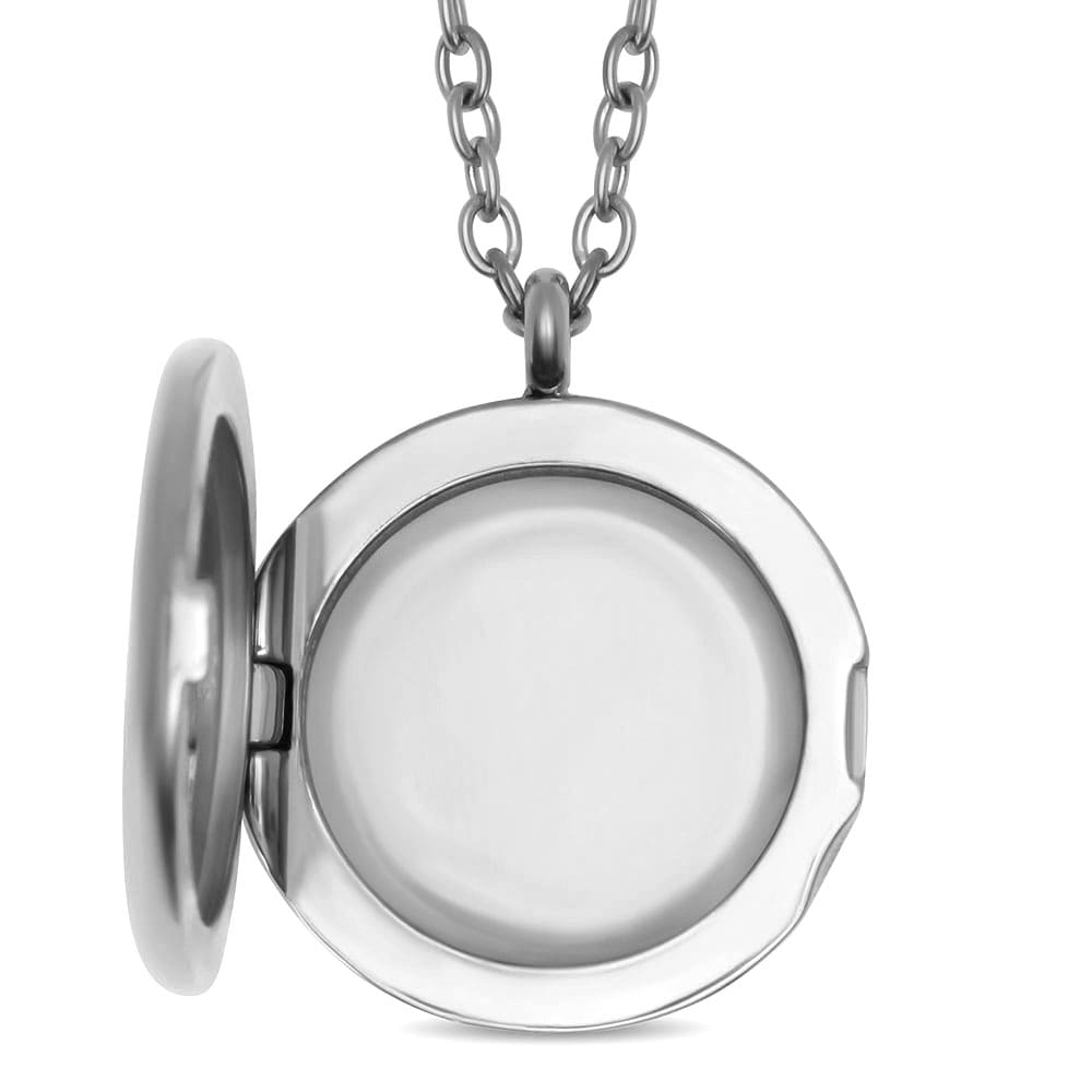 Für Damen: Fotomedaillon-Halskette mit Kristall