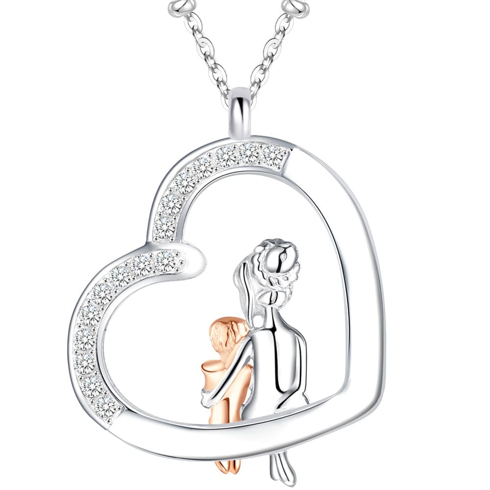 Herz-Halskette mit Gravur "Ich  & meine Kinder" | Mama | Tochter | Sohn