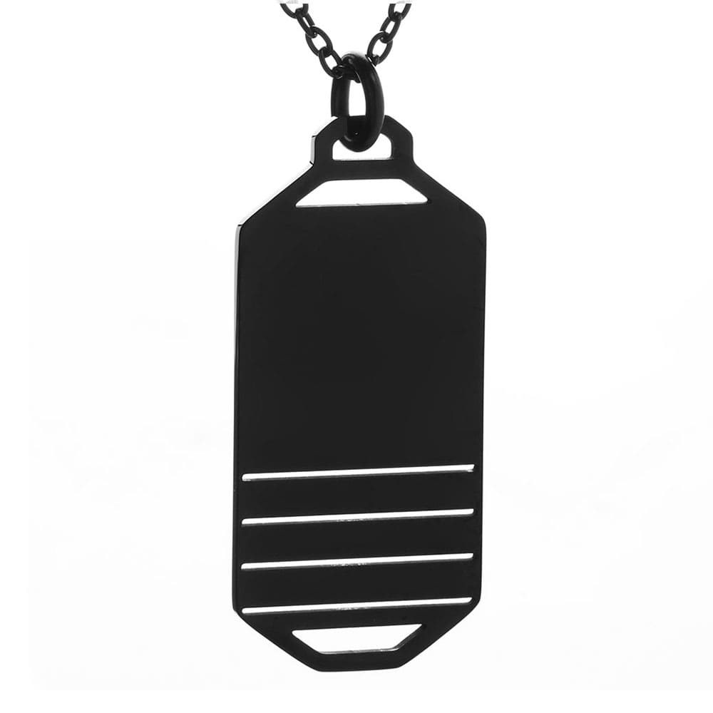 Für Herren: Halskette mit Gravur für eine Bild- & Textgravur