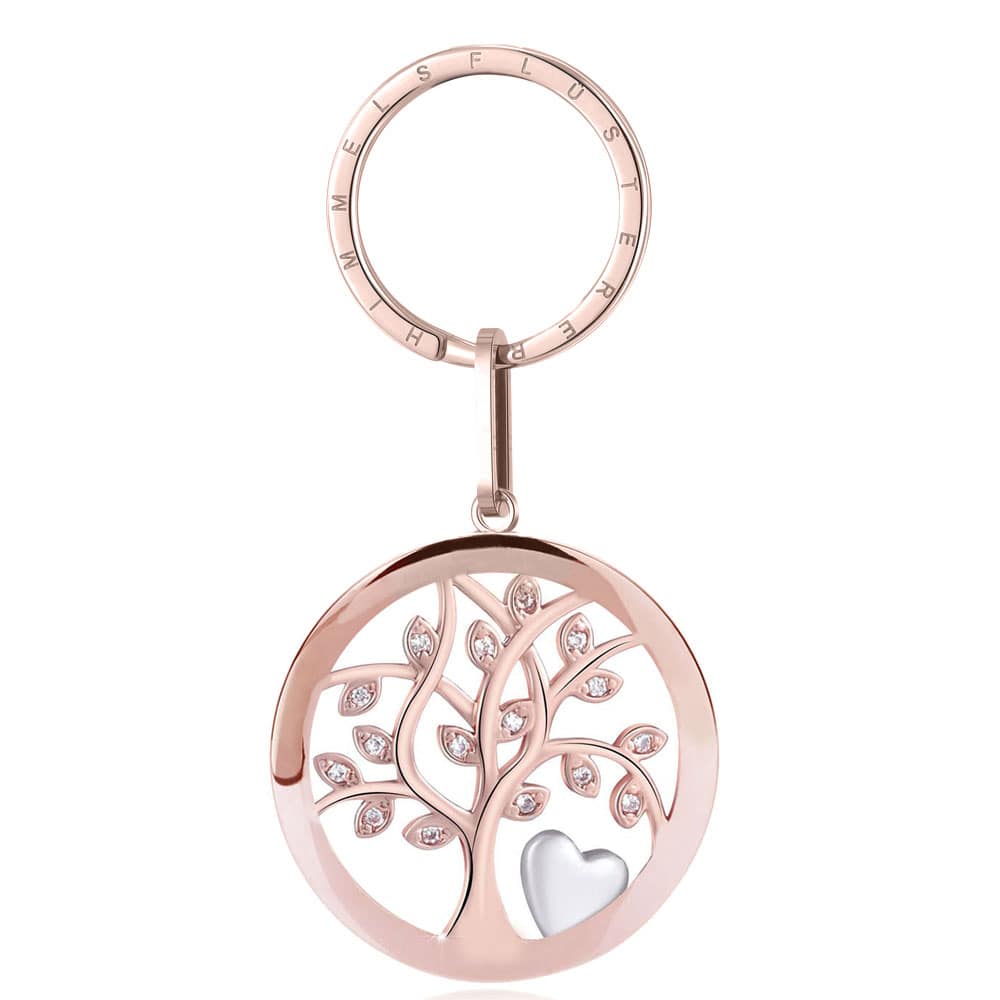 Lebensbaum-Gravur-Schlüsselanhänger "Liebe" | Personalisiertes Geschenk