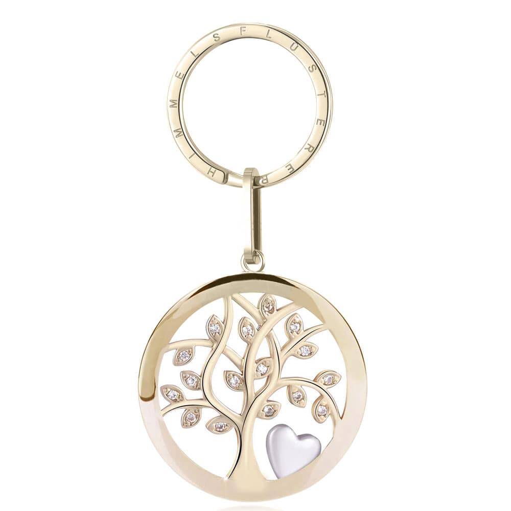 Lebensbaum-Gravur-Schlüsselanhänger "Liebe" | Personalisiertes Geschenk