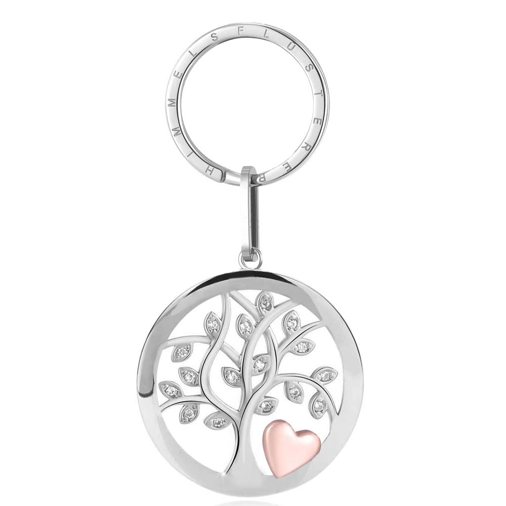 Lebensbaum-Gravur-Schlüsselanhänger "Liebe" | Personalisiertes Geschenk